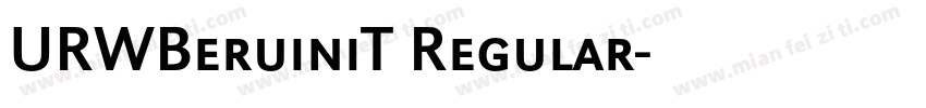 URWBeruiniT Regular字体转换